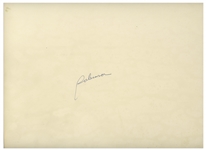 Jackie Robinson Signed 14'' x 11'' Photo -- With PSA/DNA COA